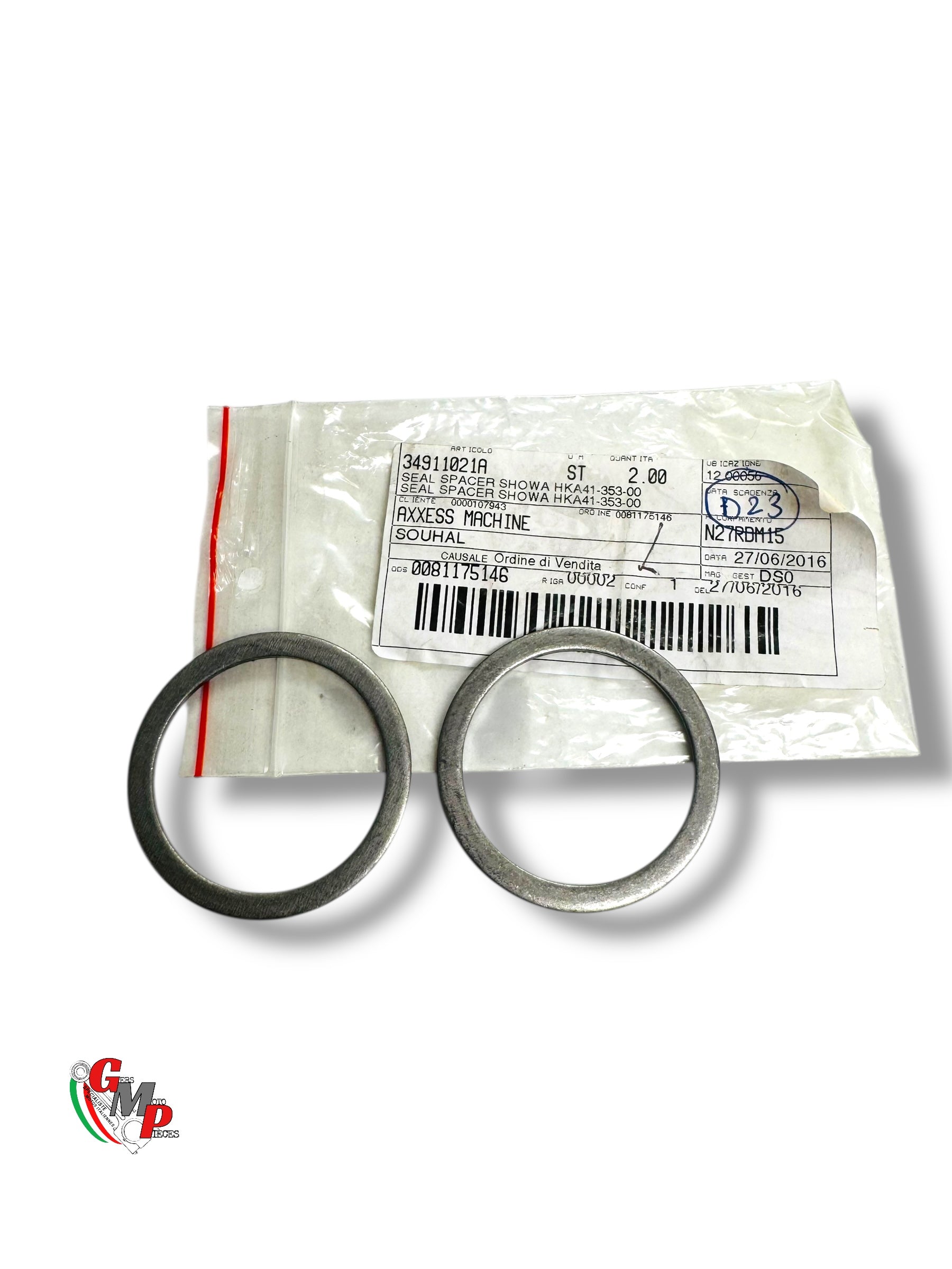 Rondelle entretoise spi de fourche - Ducati