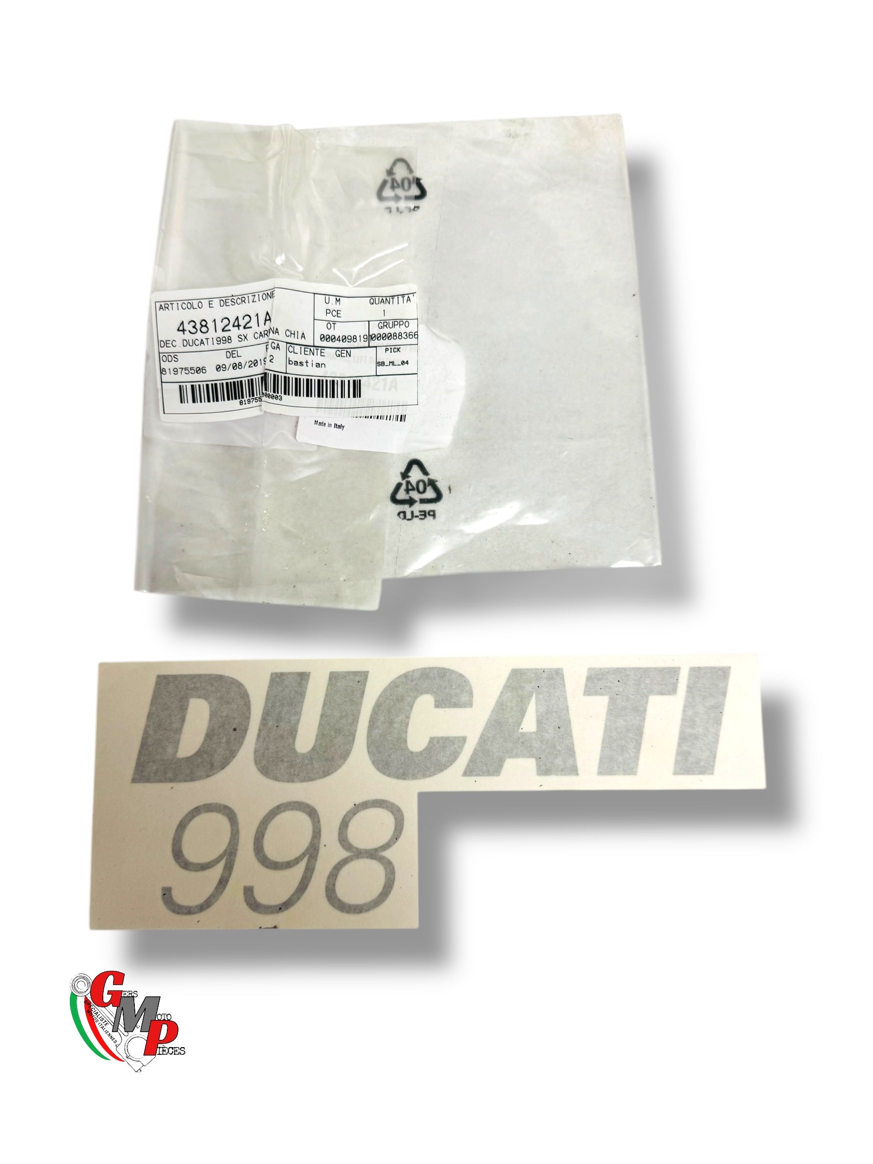 Nueva pegatina Desmoquattro - Ducati