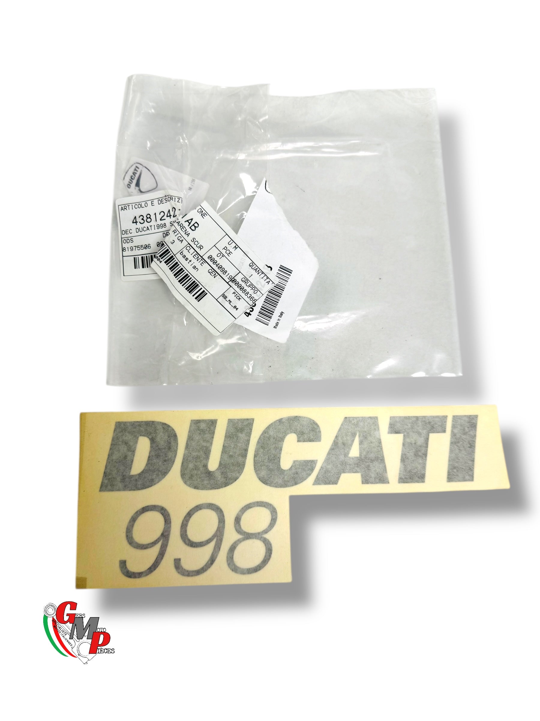 Nueva pegatina Desmoquattro - Ducati