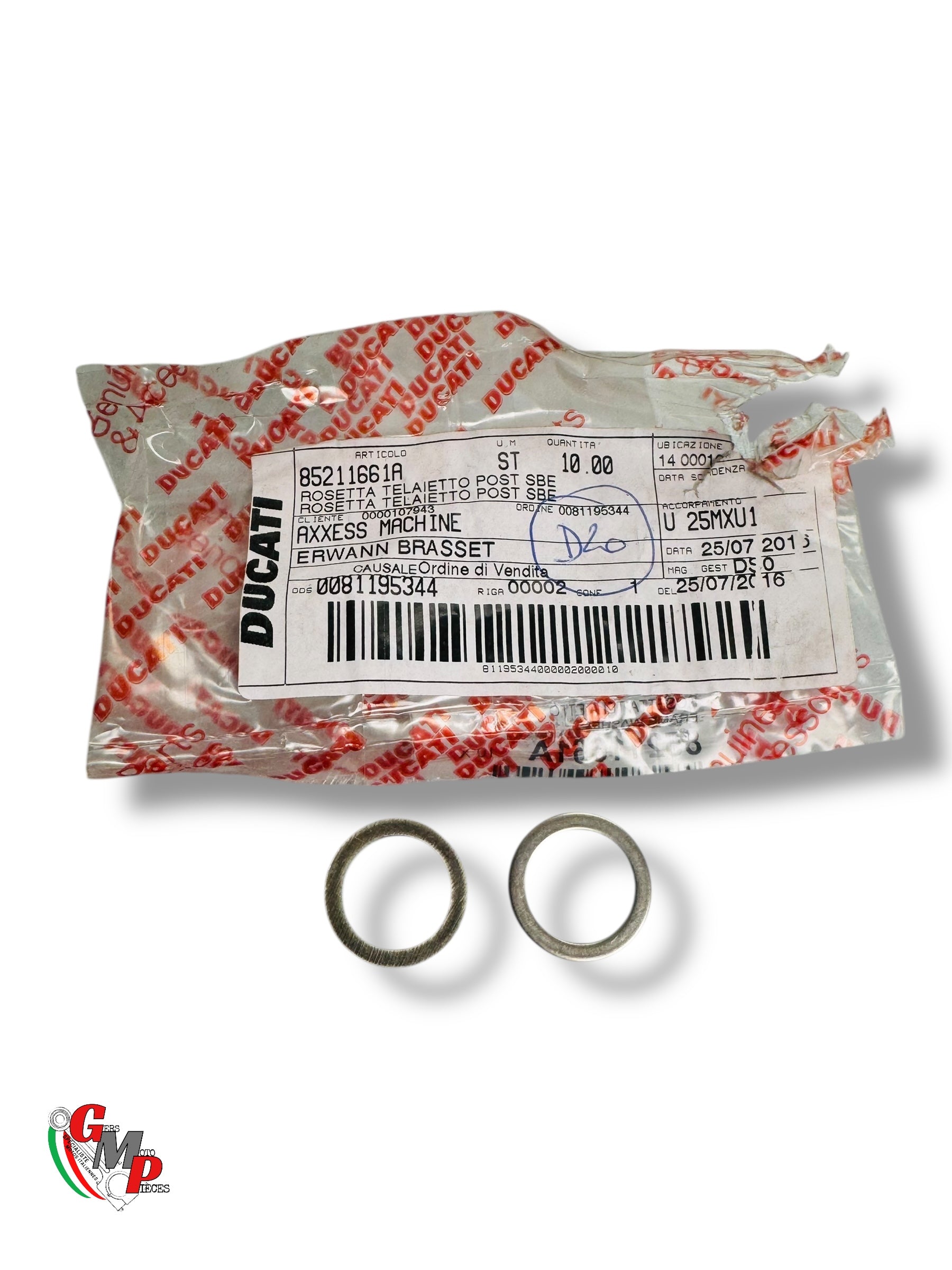 Rondelle inférieur boucle arrière NEUVE - Ducati
