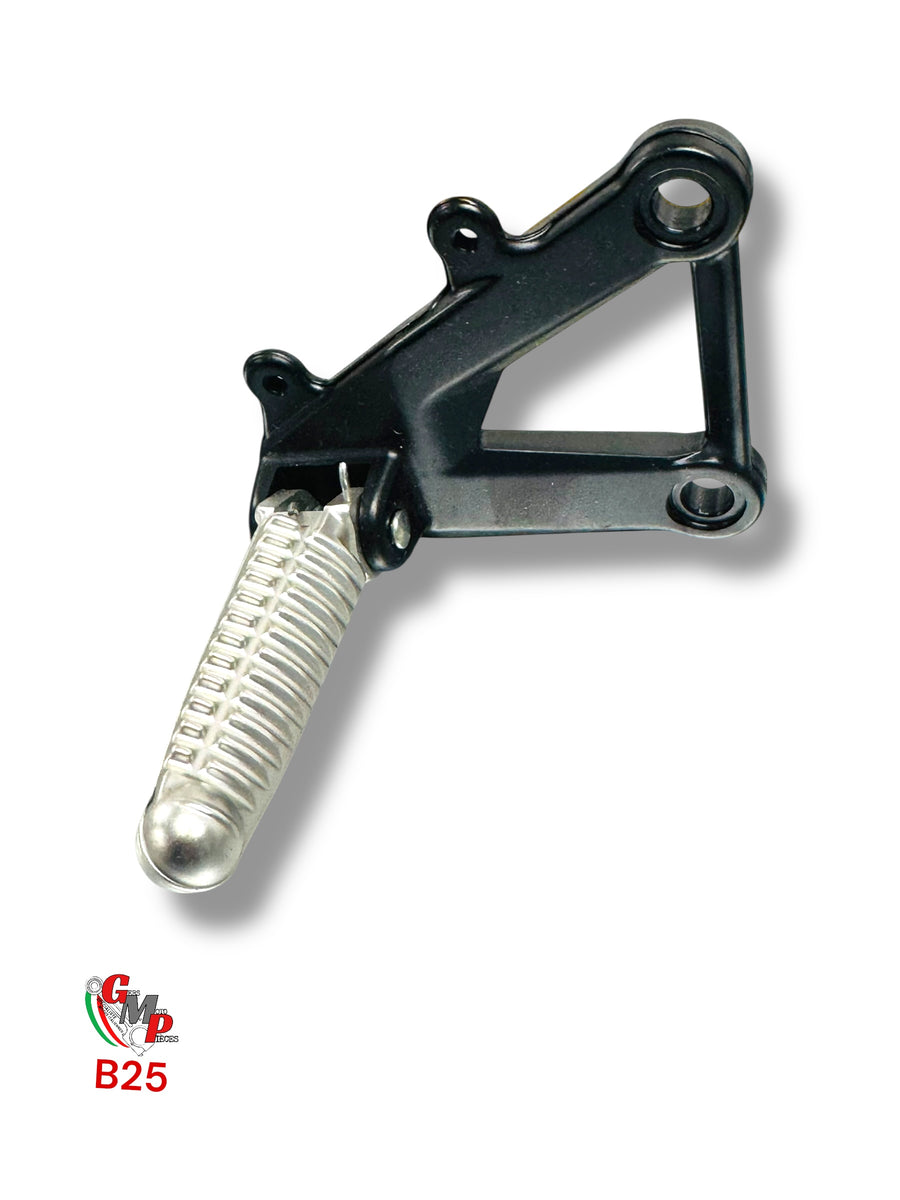Placa de reposapiés derecha negra - Ducati