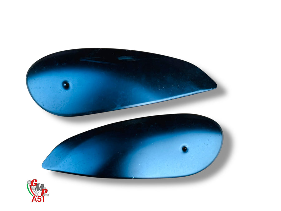 Par de cubiertas deflectores de depósito aluminio negro mate - Ducati