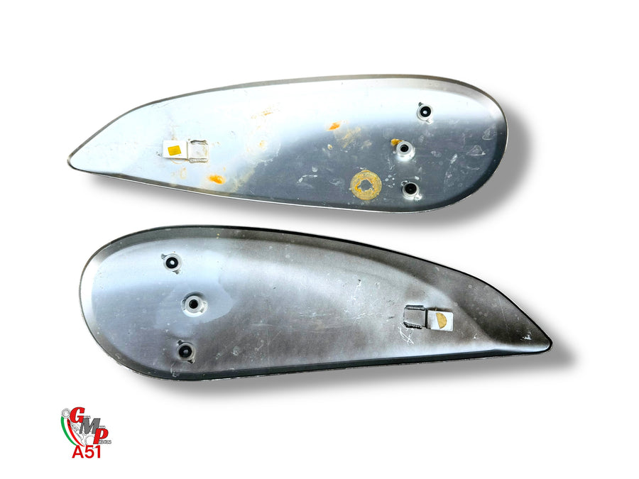 Par de cubiertas deflectores de depósito aluminio negro mate - Ducati