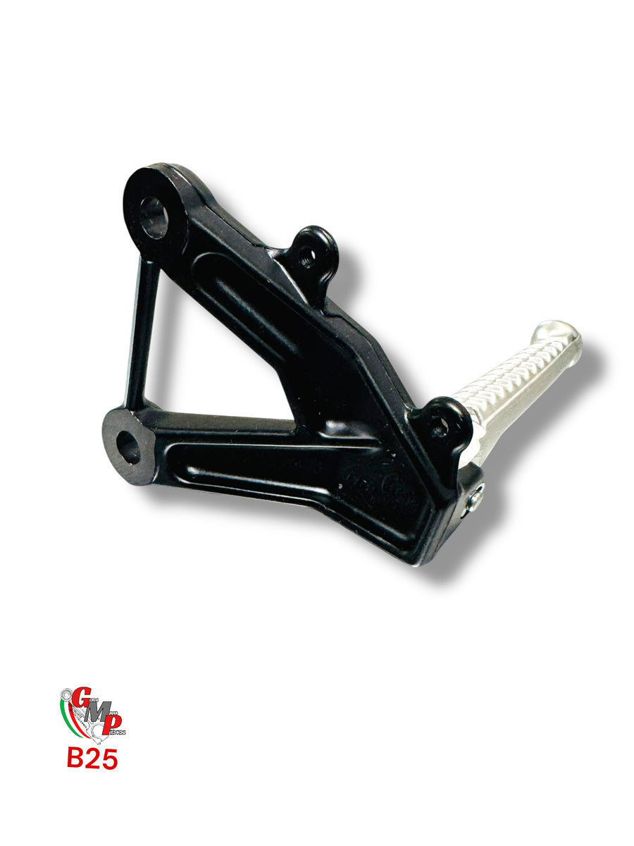 Placa de reposapiés derecha negra - Ducati