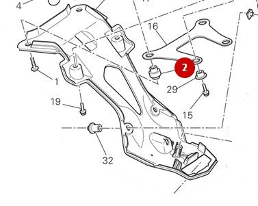 Entretoise NEUVE - Ducati