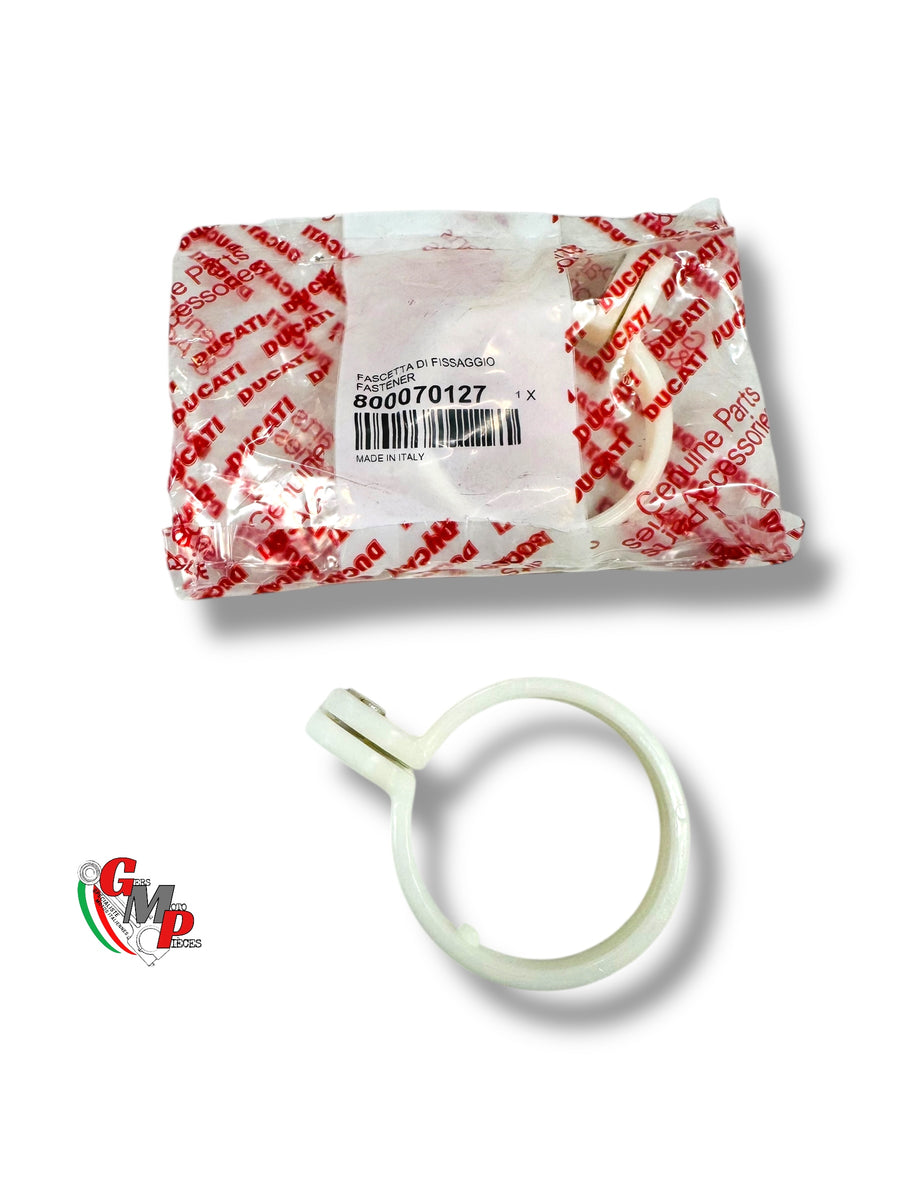 Collarín blanco con horquilla de fijación al guardabarros - Ducati