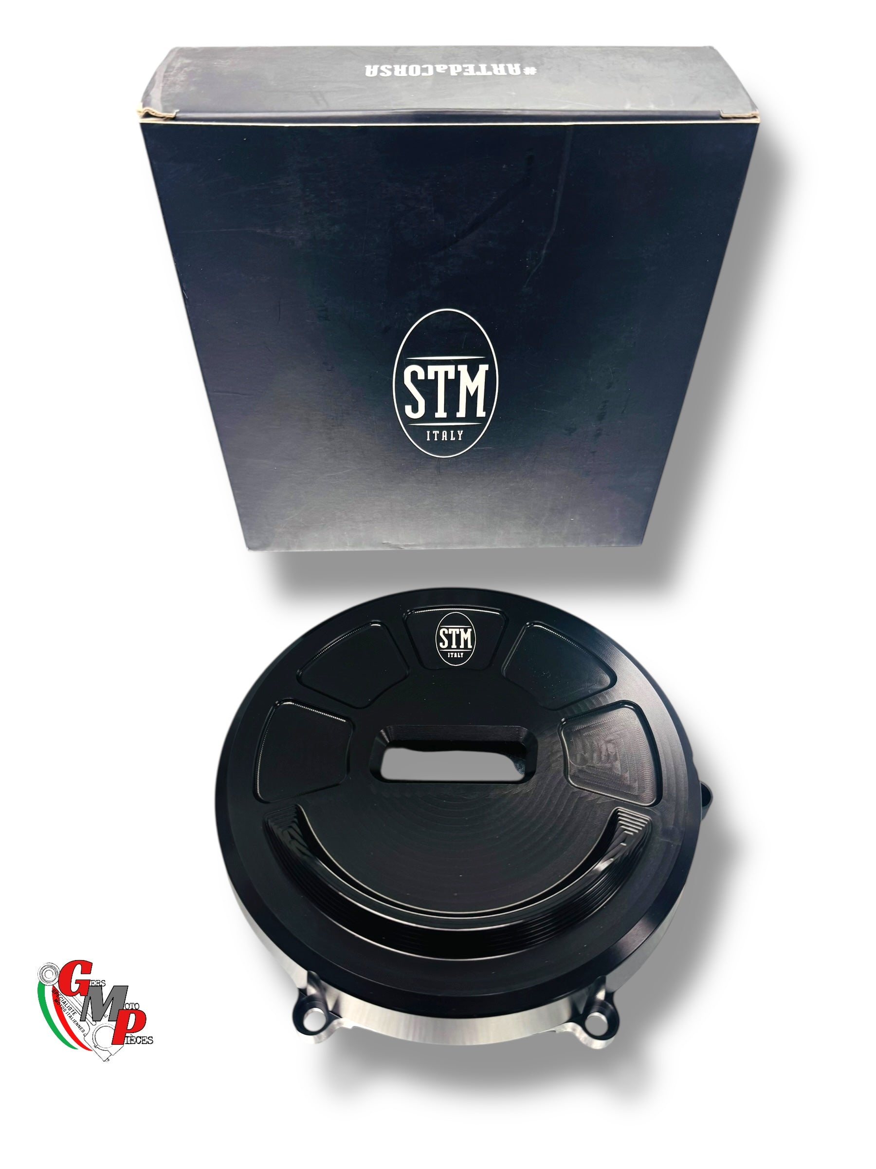 Couvre carter moteur embrayage STM noir NEUF - Ducati