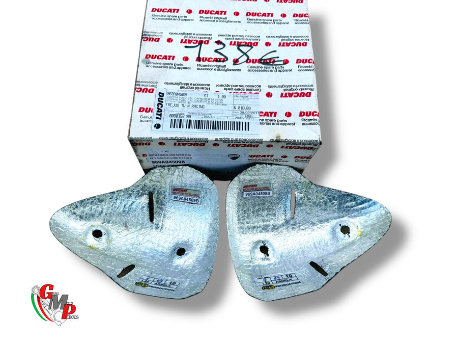 Par de protectores de carbono para silenciosos - Ducati Performance