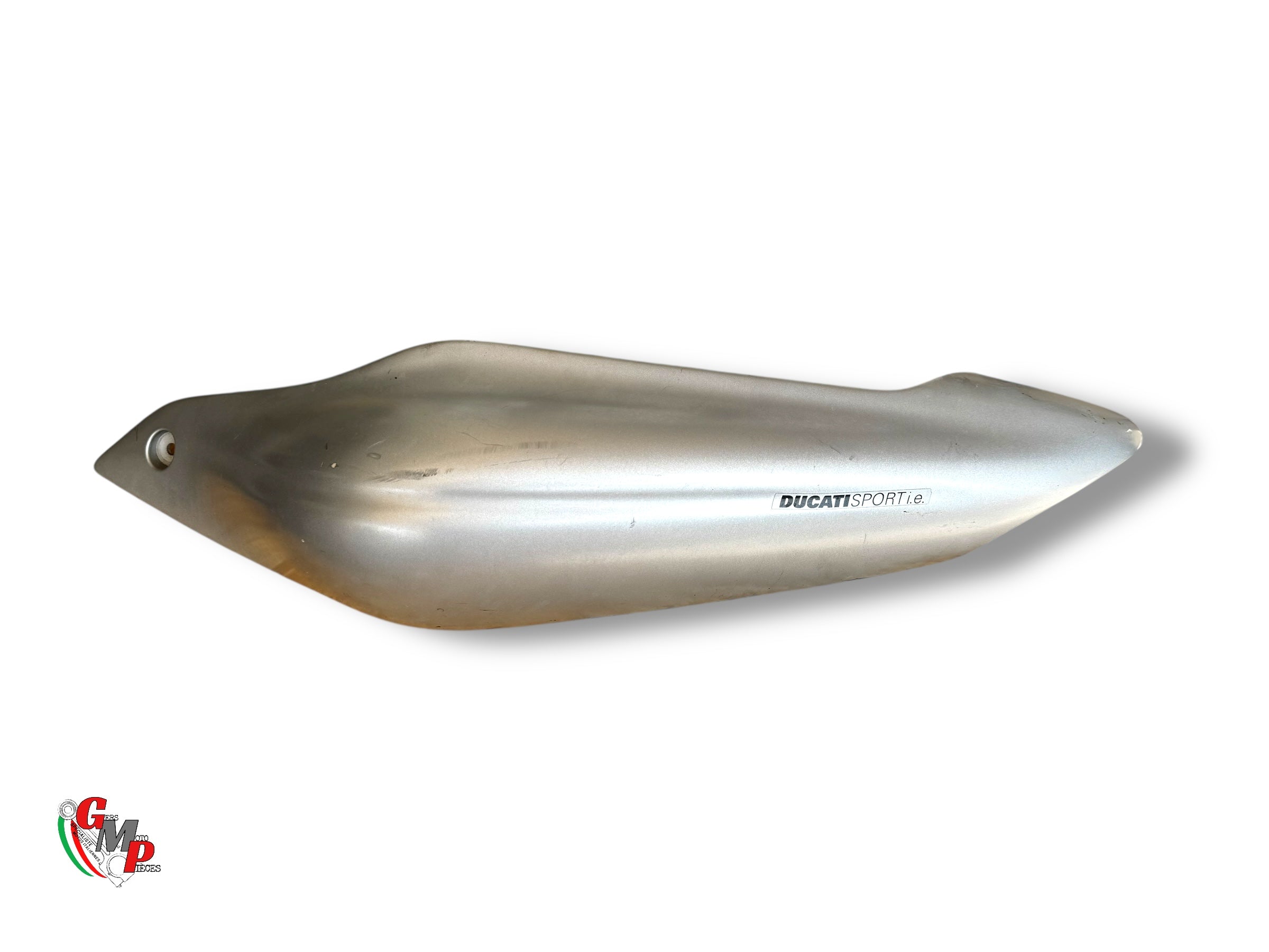 Carenado lateral bajo el asiento rojo izquierdo con intermitente integrado - Ducati