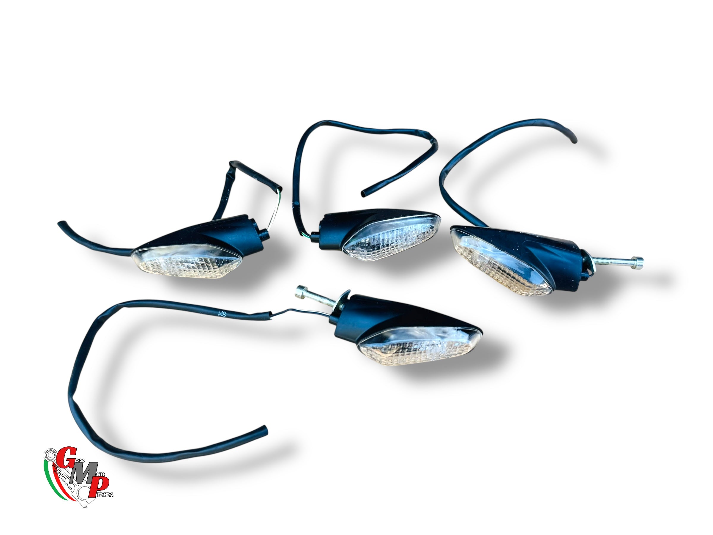 Par de intermitentes (delanteros o traseros) con soporte - Ducati Monster 1200 S Superbike SBK 1199 1299 Panigale R cor finale