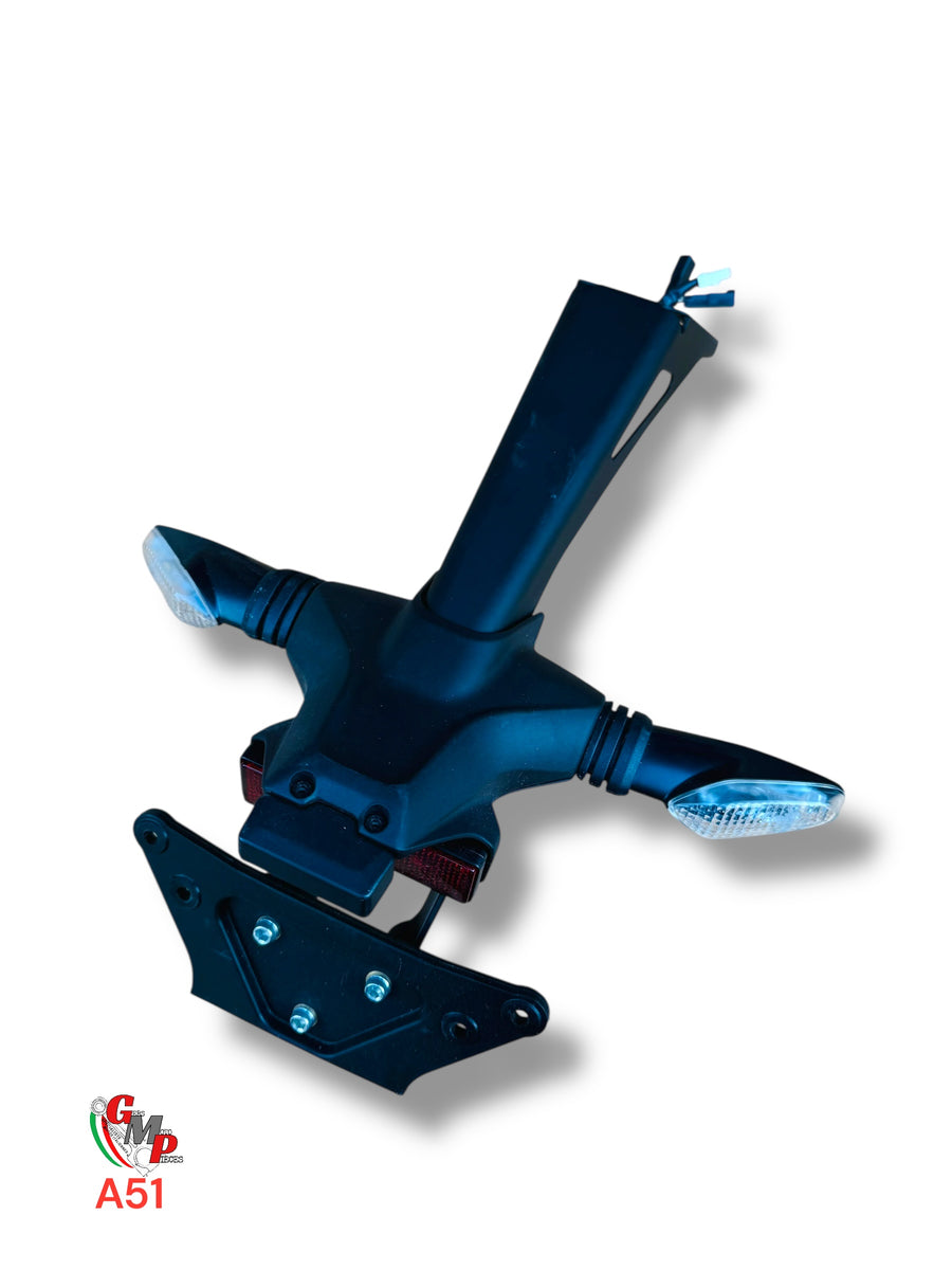 Soporte completo de matrícula con intermitente - Ducati