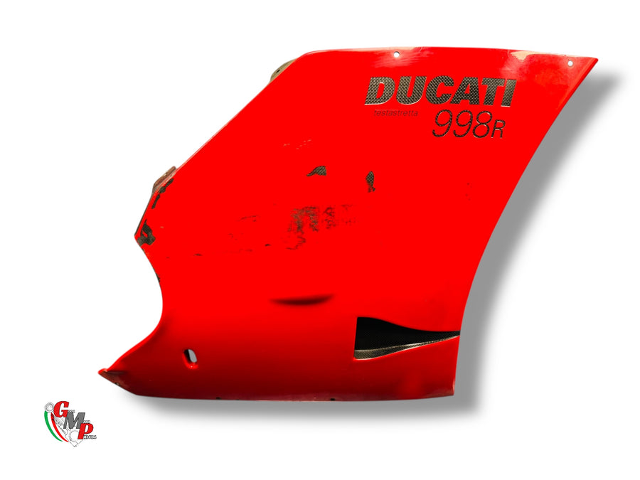 Flanco de Carenado Derecho Carbono Rojo - Ducati