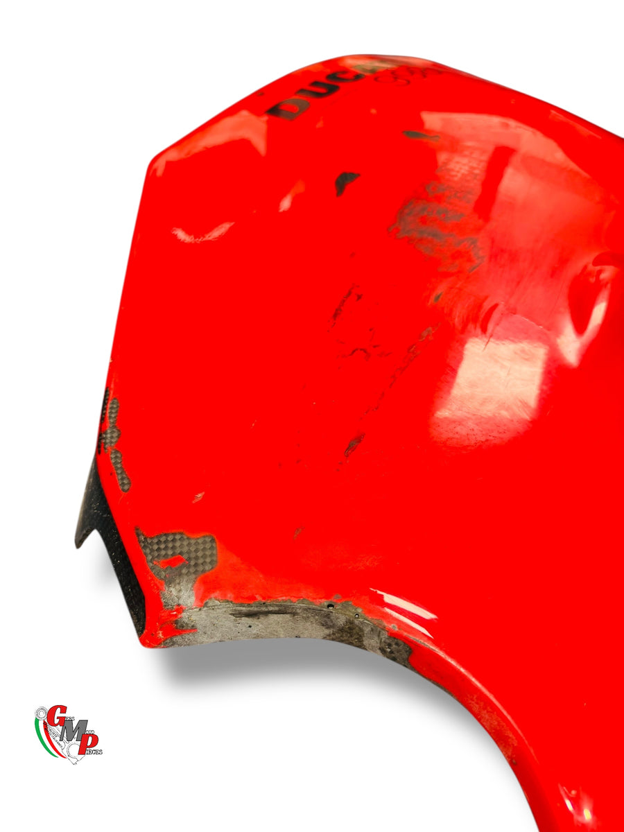 Flanco de Carenado Derecho Carbono Rojo - Ducati