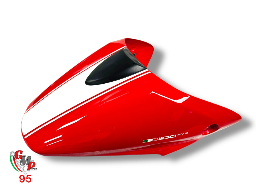 Cubre asiento rojo banda blanca - Ducati