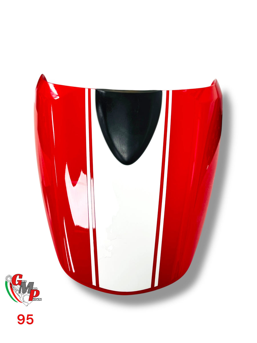 Cubre asiento rojo banda blanca - Ducati