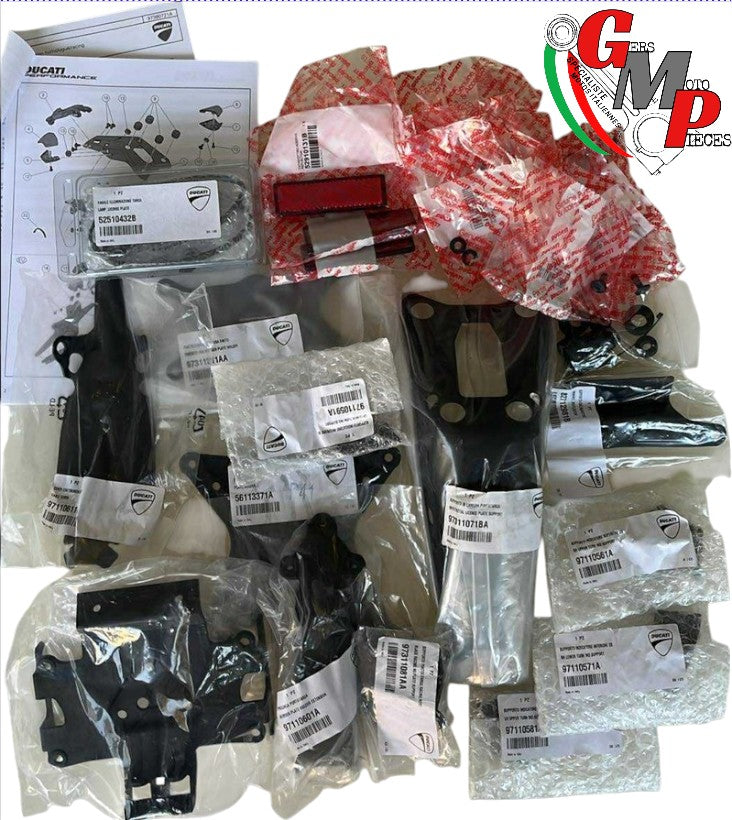 Portamatrículas Ducati Performance en aluminio completo - Ducati Monster 1200 821 final cor